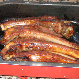 Costelles de porc amb mel